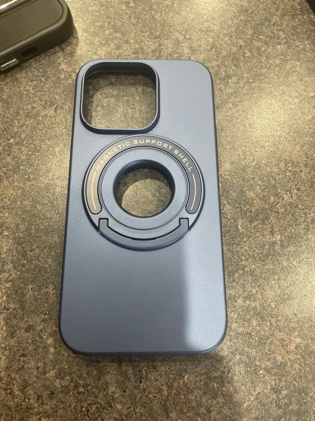 Customer photo review of LuxuryKase Metal Stand, Ring Holder Shell, Compatible Mag-Safe Magnetic Wireless Charging Shockproof Case Cover For Iphone 11 12 13 14 Plus Mini Pro Max