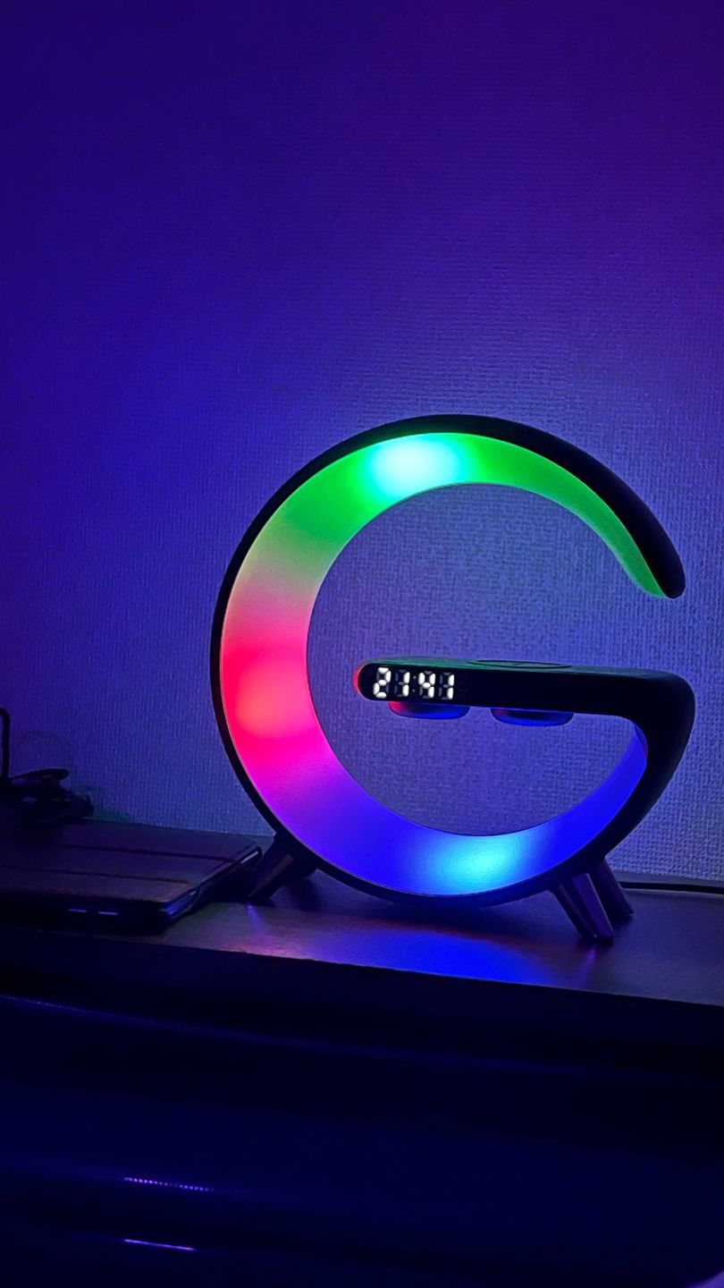 Customer photo review of LitLamp™ — 3-in-1 Alarm Clock, Speaker & Wireless Charger