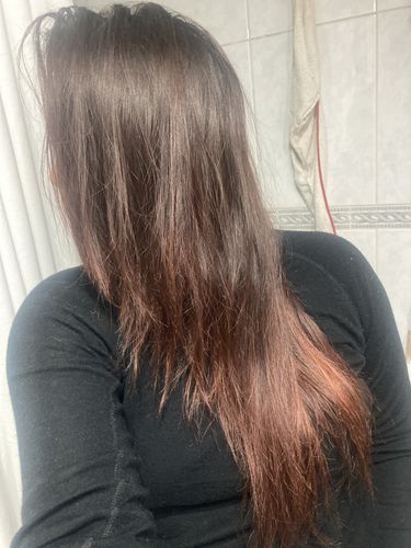 Reseña con foto de un cliente sobre Pack 2 Hennas Jamila Hair -  Cobrizo Natural y Duradero  👩🏼‍🦰