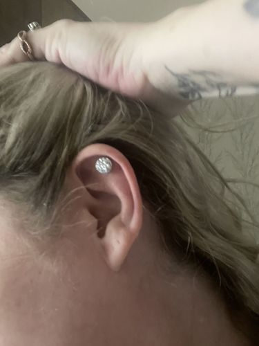 Customer photo review of Atheniz Magnetology Lymphvity Germanium Earrings（ 🔥 Limited Time Discount）