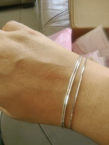 Customer photo review of Pulsera Shine Plateada