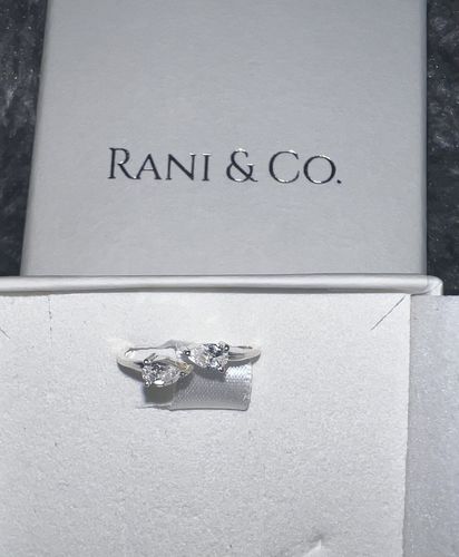 Customer photo review of Cubic Zirconia Teardrop Ring (Silver)