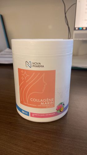 Customer photo review of Nova Pharma - Collagène Marin + Acide Hyaluronique 390g