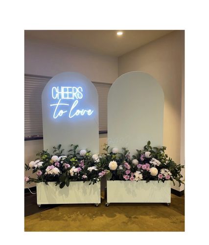 Customer photo review of Cheers to love for wedding led signs