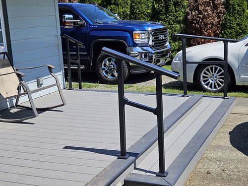 Customer photo review of DIY Handrail Kit for Stairs
