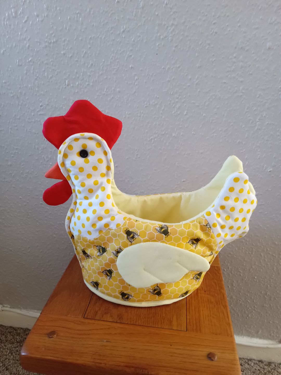 Customer photo review of Bees on Honeycomb Rose & Hubble Cotton Poplin Fabric