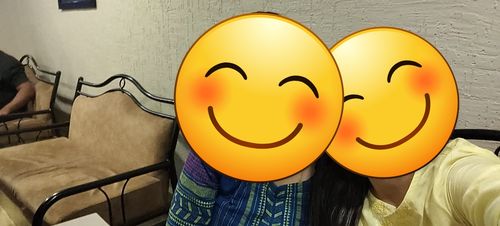 Customer photo review of Persian Blue Threadwork Anarkali