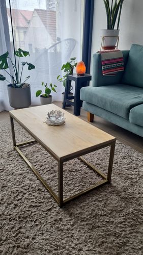 Customer photo review of Mesa de Centro NEGRA 80 x 40 Rectangular MIMA