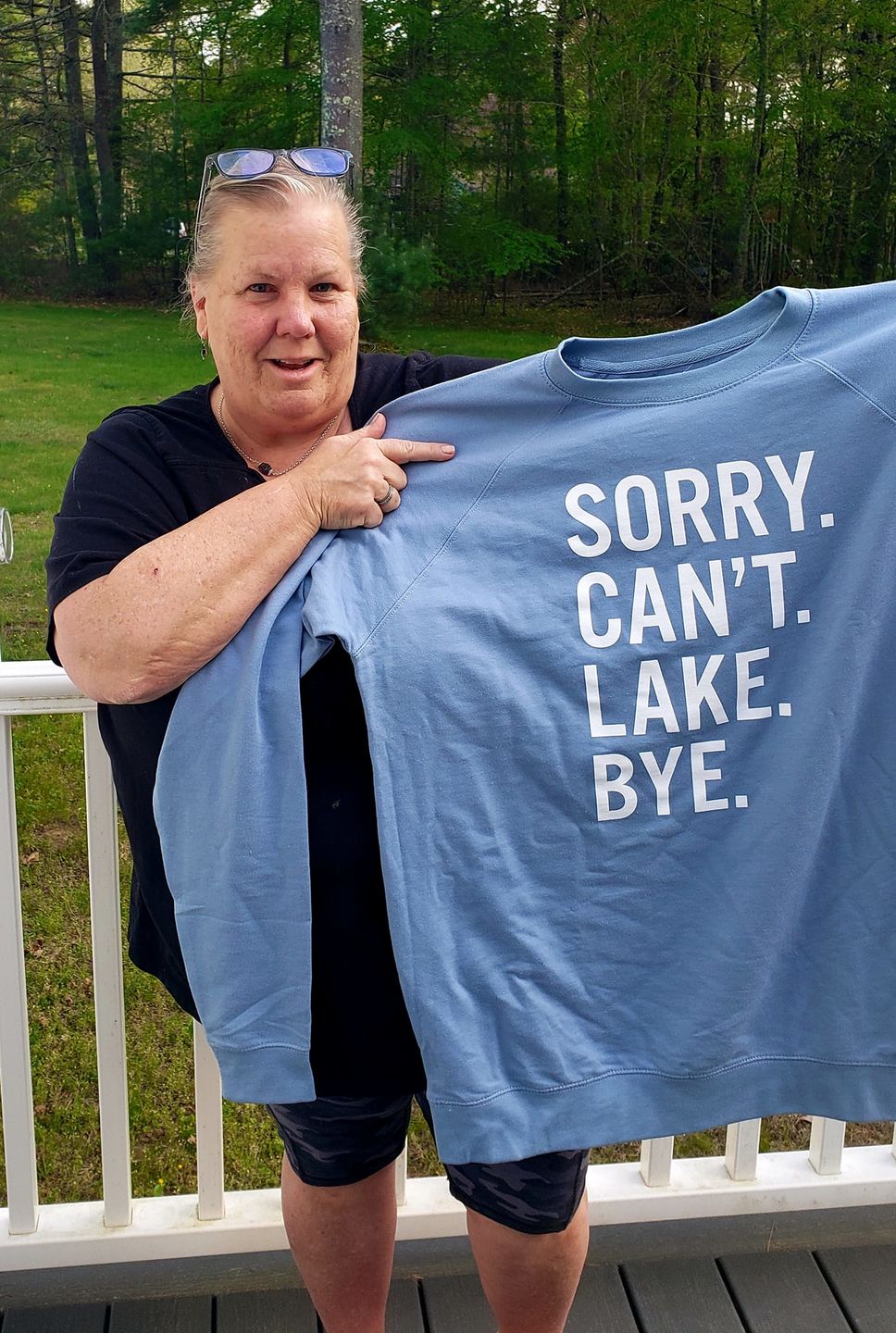 Customer photo review of Sorry Can't Lake Bye