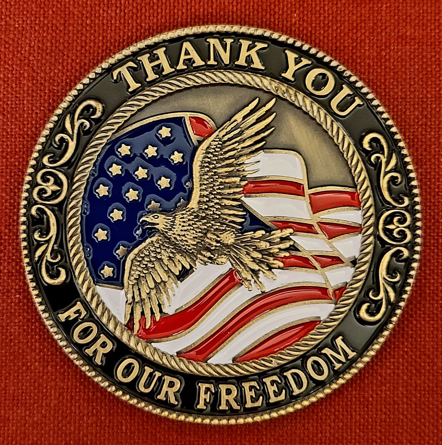 Customer photo review of Thank You For Our Freedom Coin Bundle (5pcs)