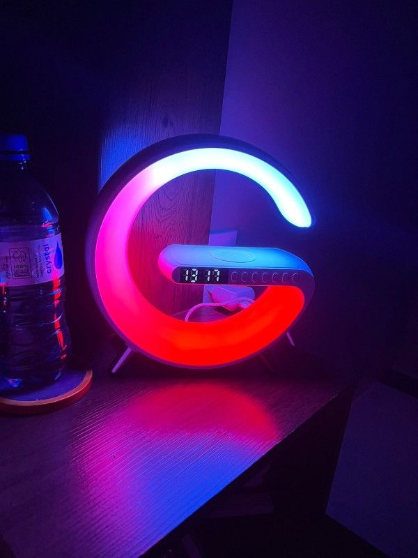 Customer photo review of LitLamp™ — 3-in-1 Alarm Clock, Speaker & Wireless Charger