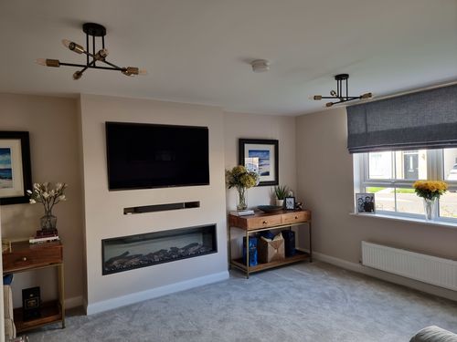 Customer photo review of Six-Light Sputnik Semi Flush Ceiling Light