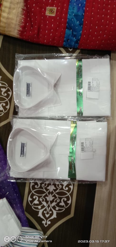 Customer photo review of Uathayam White-Culture Kurta For Men