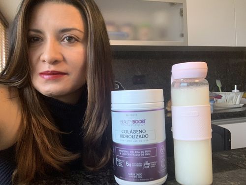 Customer photo review of COLÁGENO HIDROLIZADO CON VITAMINA C, D3, BIOTINA Y SEMILLAS DE UVA