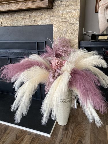 Customer photo review of Bulk 43'' 3 Pcs Extra Large Pampas Detachable Artificial Silk Flowers Wholesale