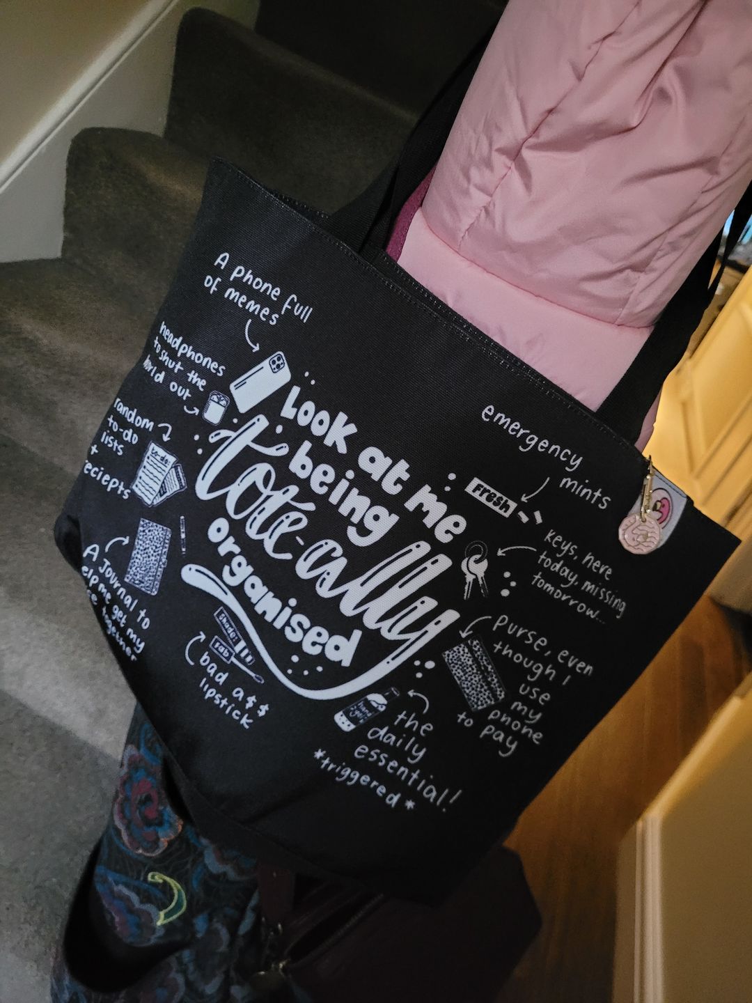 Customer photo review of Tote-ally Organised Tote Bag