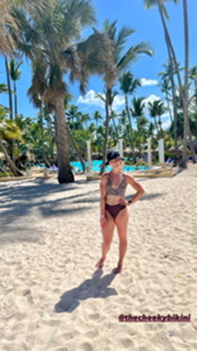Customer photo review of 'Empower' Mid Rise Cheeky Bikini Bottom