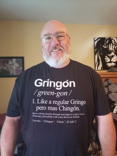 Customer photo review of El Gringon OG Old School T-Shirt