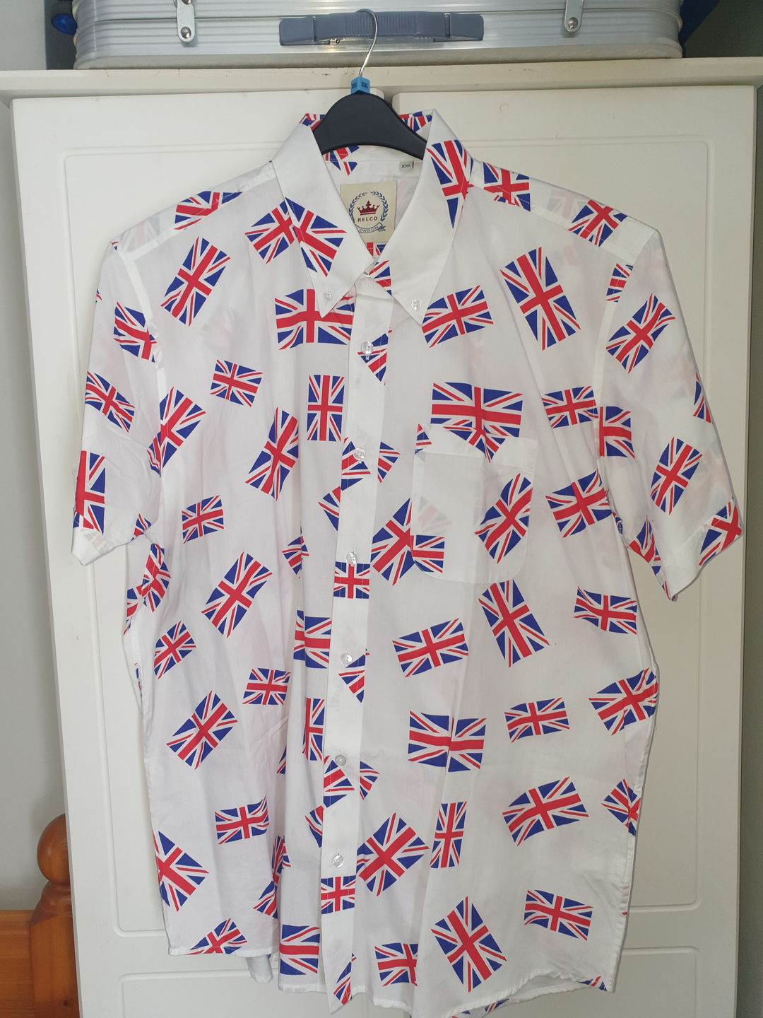 Customer photo review of Union Jack all over print shirt - Short sleeve