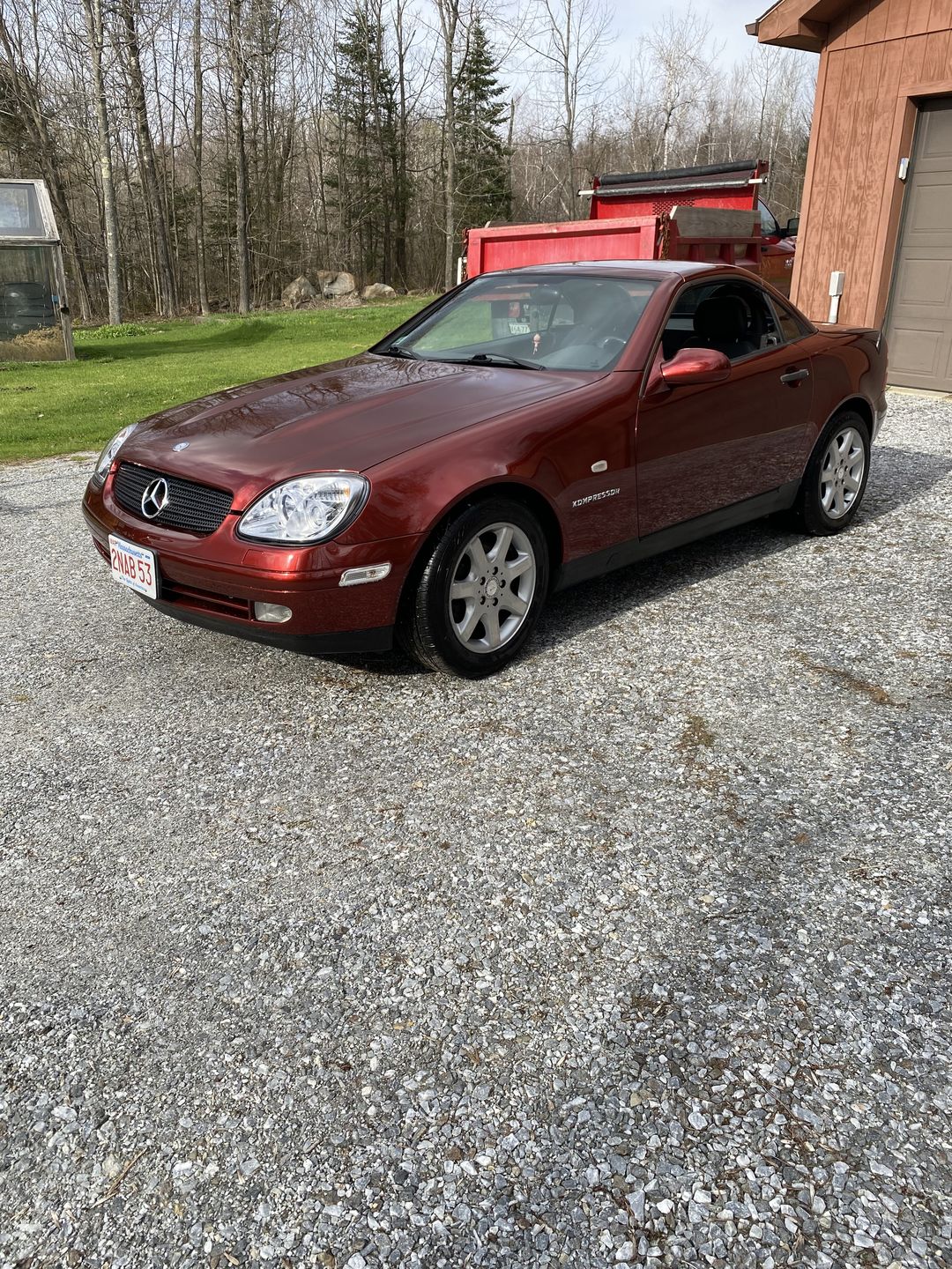 Customer photo review of Glossy Metallic Rufous Red Vinyl Wrap
