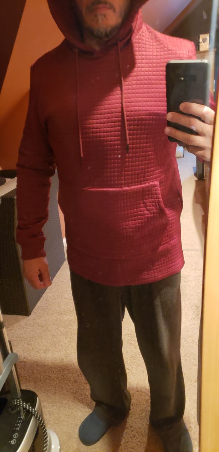 Customer photo review of Standoff Concealment Hoodie Mk.II - Ferrous Red