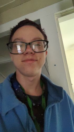 Customer photo review of Beautiful Nebula Outer Space Button Up Shirt