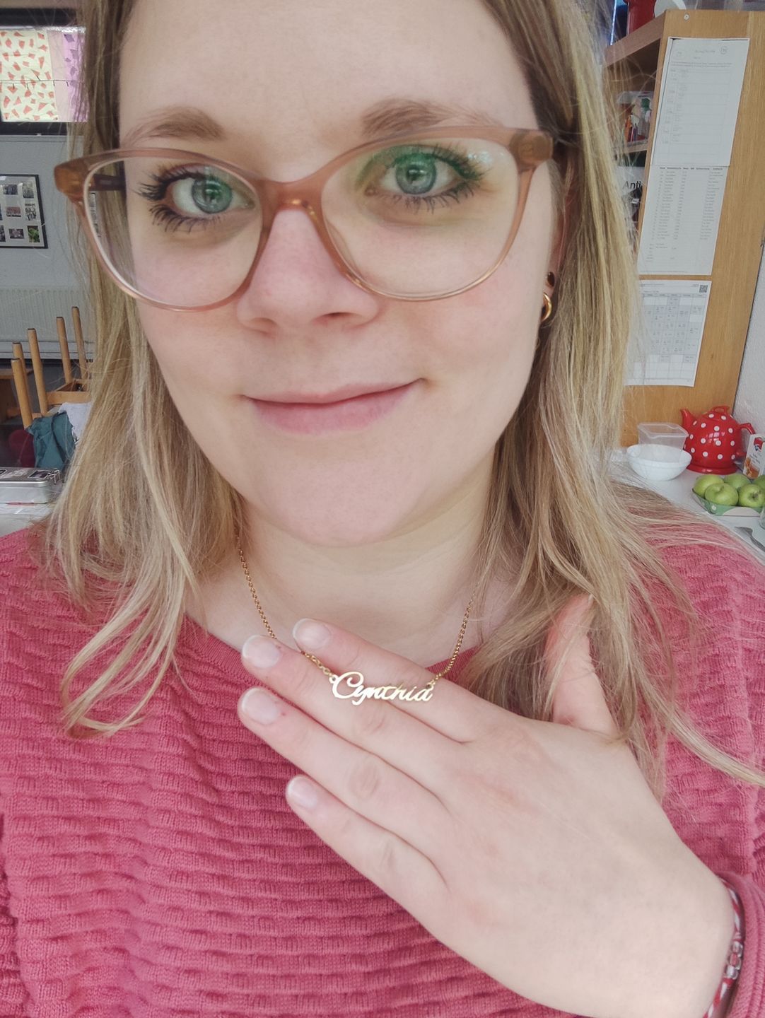 Customer photo review of LOANYA personalisierbare Namenskette