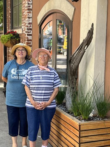 Customer photo review of Donuts Are My Love Language T-Shirt