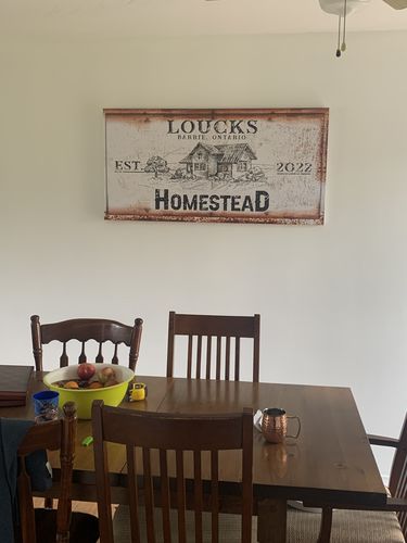 Customer photo review of Custom Personalized Name Sign Farmhouse Boho Rustic Sign, Master Bedroom, Nursery, Wedding, Family Sign, Anniversary Baby Gift Home Decor