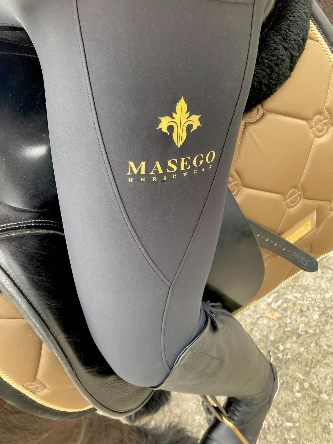 Customer photo review of Masego Riding Tights