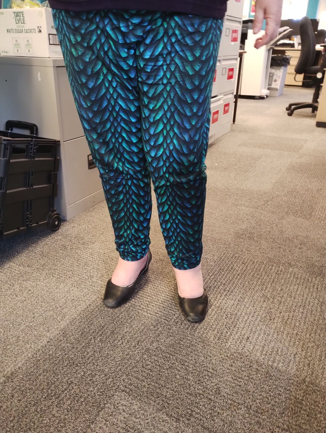 Customer photo review of Dragon Scales French Terry Fabric