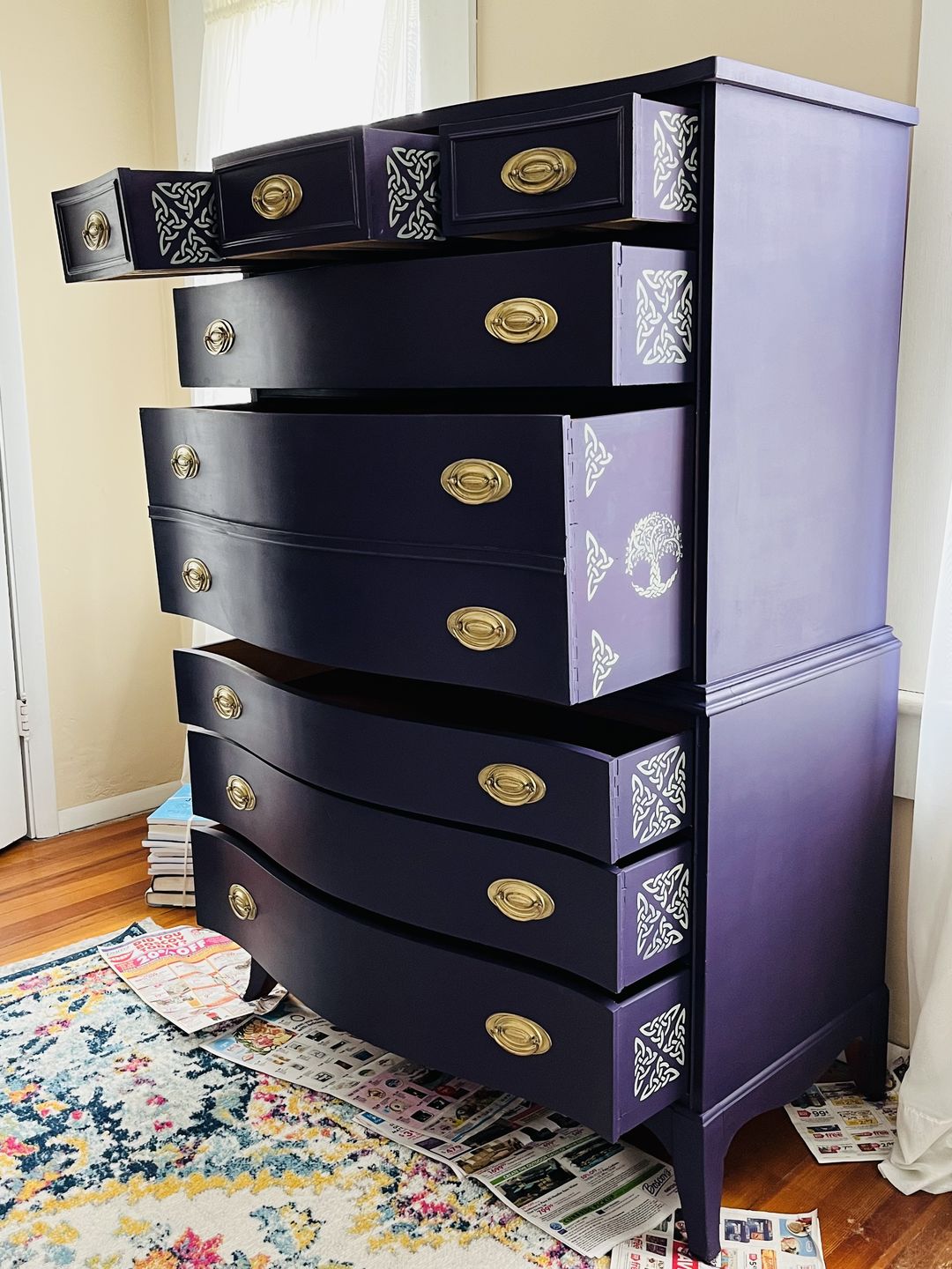 Customer photo review of Aubergine - One Step Paint
