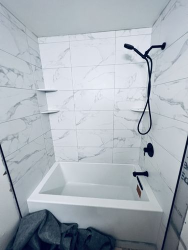 Customer photo review of 1-Spray Handheld Shower Head Set