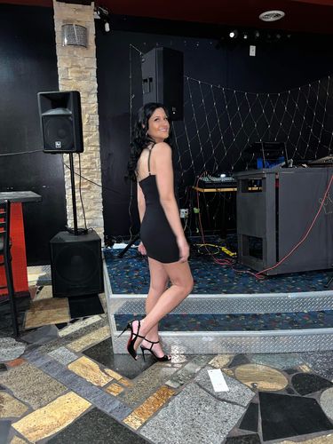 Customer photo review of Mila Mini Dress (BLACK)
