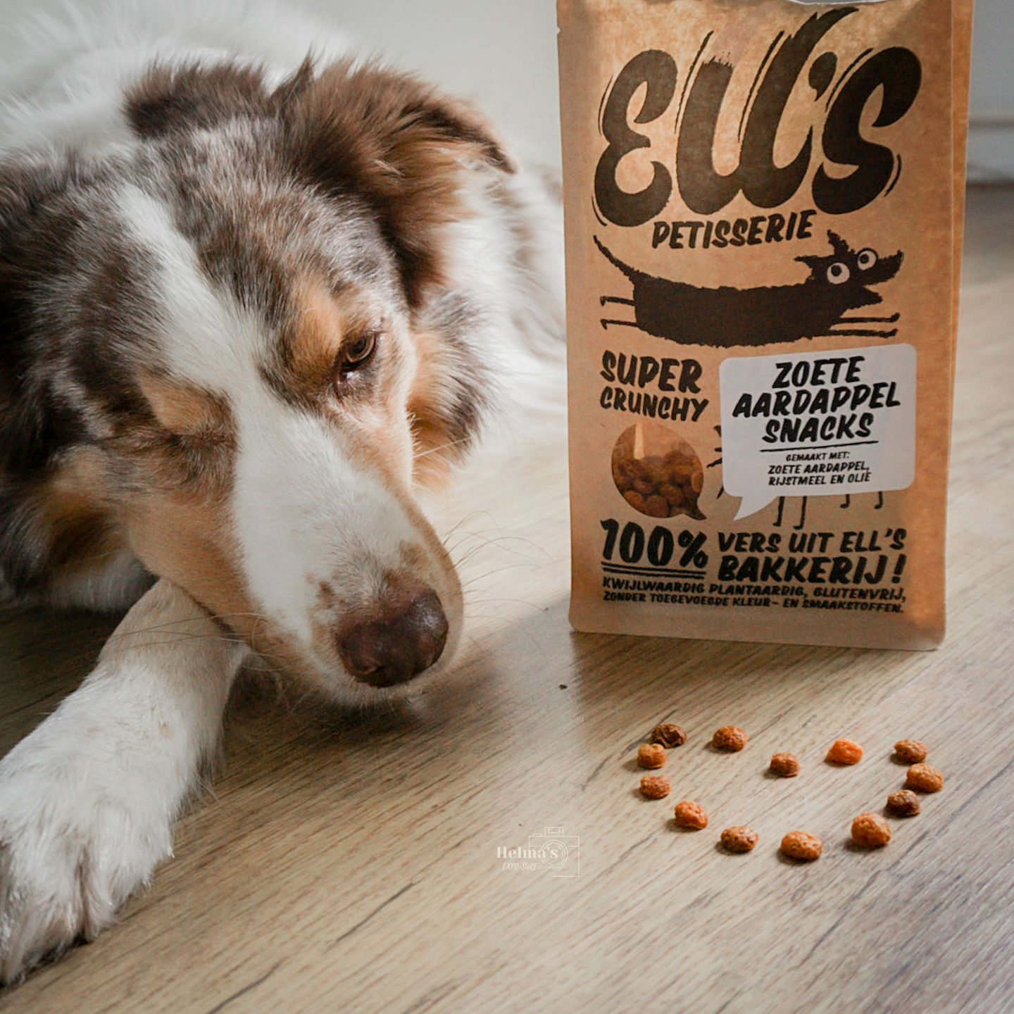 Customer photo review of Zoete aardappelsnacks | Kleine hondensnacks