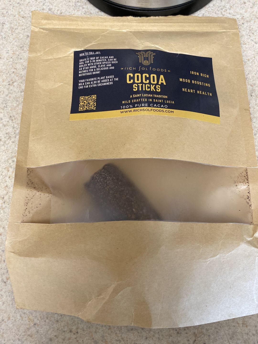Customer photo review of Cocoa Sticks
