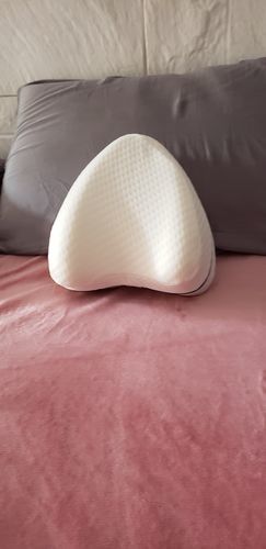 Customer photo review of Almohada Para Piernas Y Rodillas Blanca