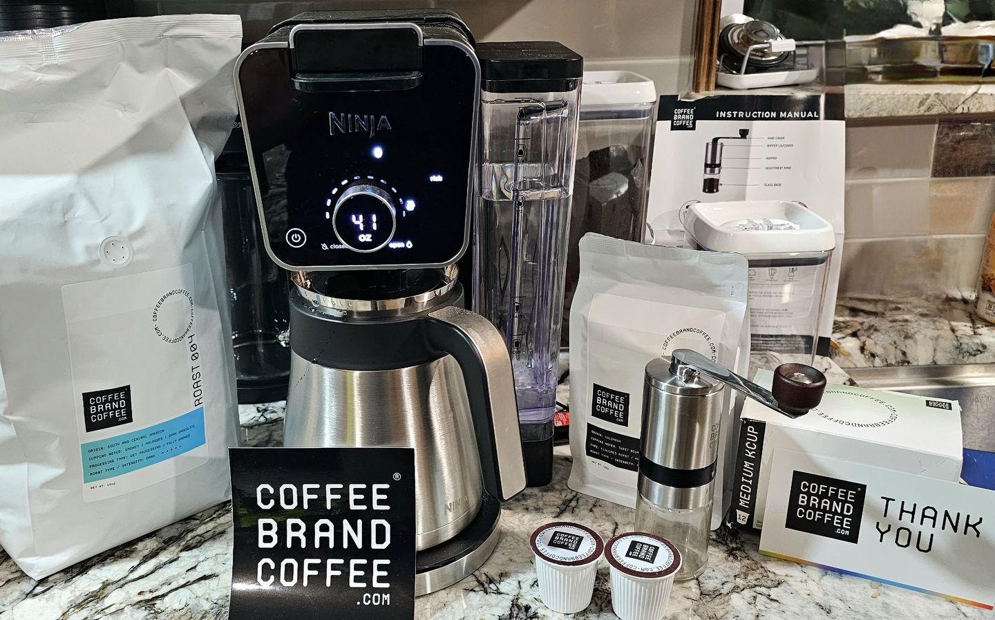 Customer photo review of Bourbon Flavored Coffee