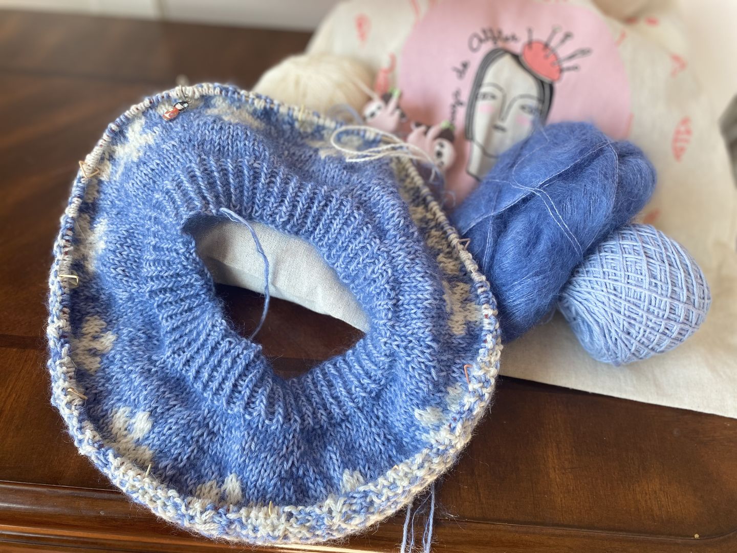 Customer photo review of Silk Mohair  (75% Kid Mohair / 25% Seda)