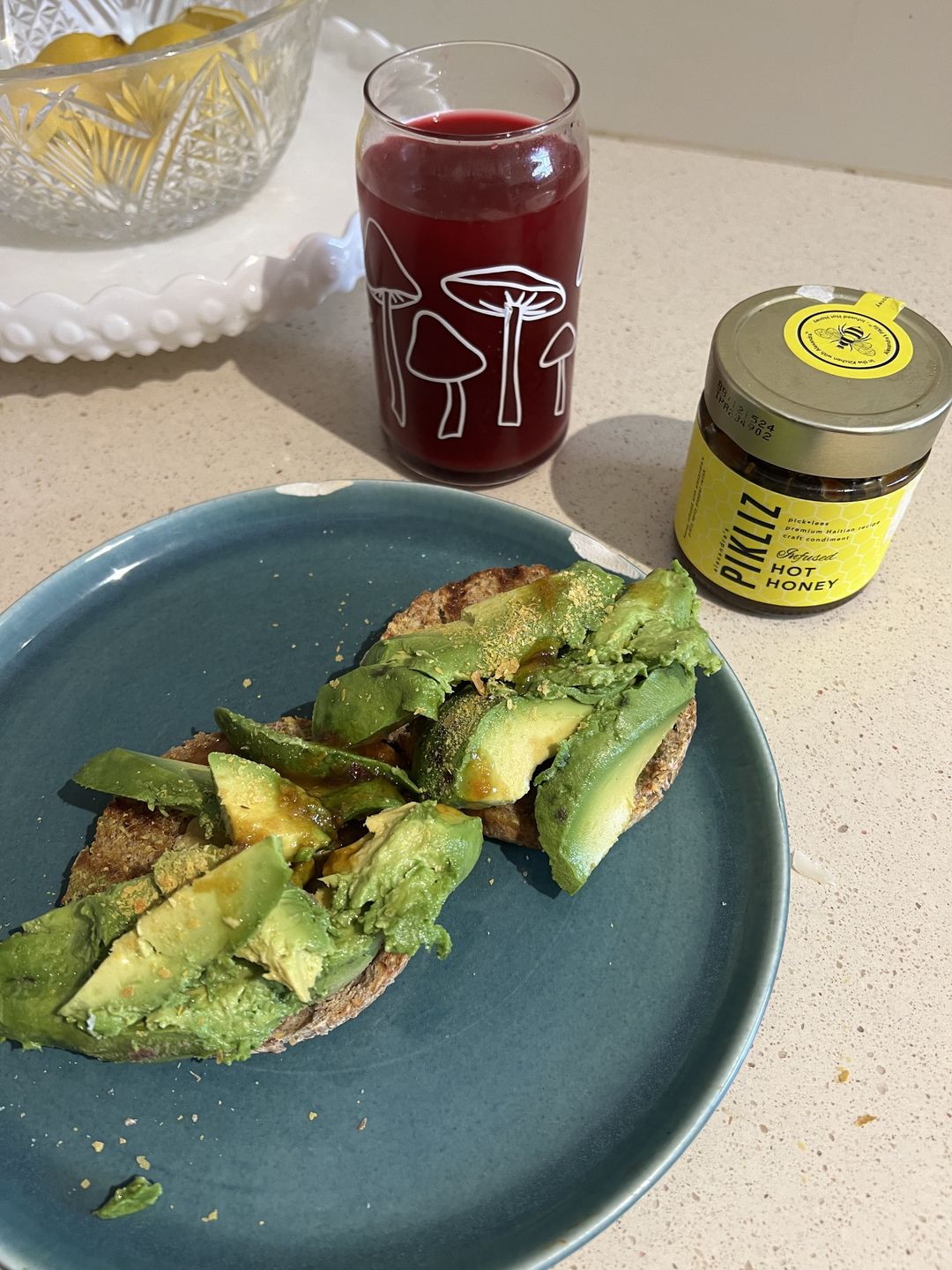 Customer photo review of Alexandra's Pikliz® Spicy Pepper Relish/Infused Hot Honey Variety 2-Pack