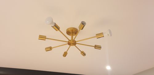 Customer photo review of 8-Light Sputnik Semi Flush Ceiling Light