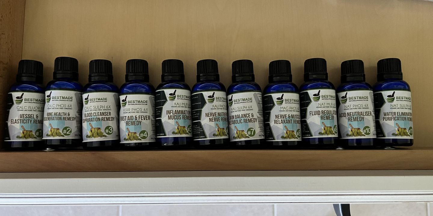 Customer photo review of Tissue Cell Salt Kit Lactose Free, VEGAN 12 Schussler Cell Salts