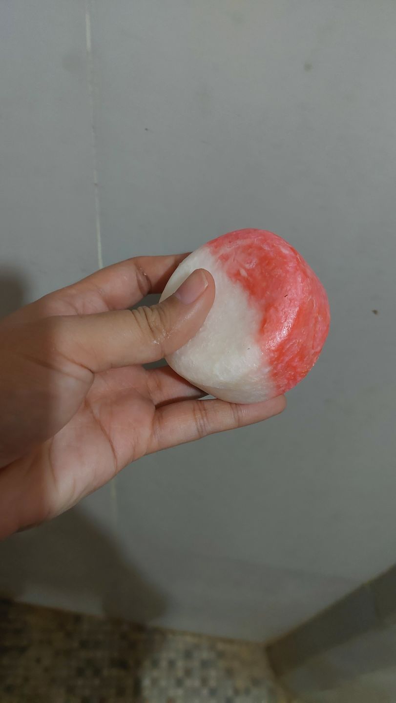 Customer photo review of Anti Gray Shampoo Bar Fire's Passion