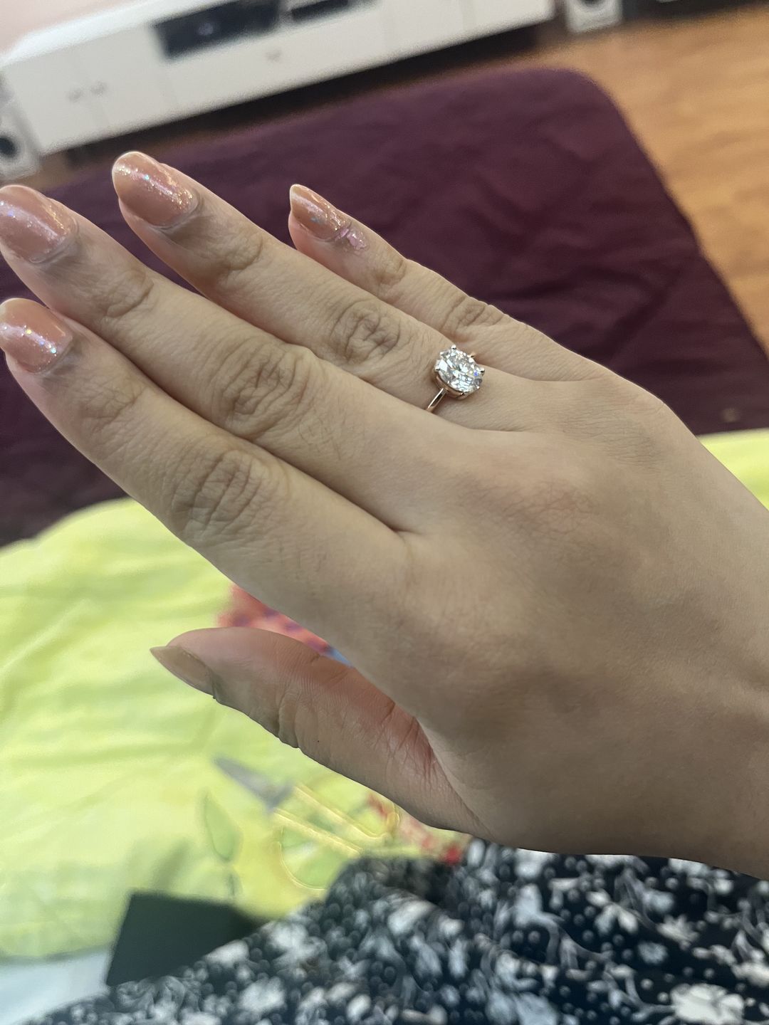 Customer photo review of Eiary Moissanite Ring