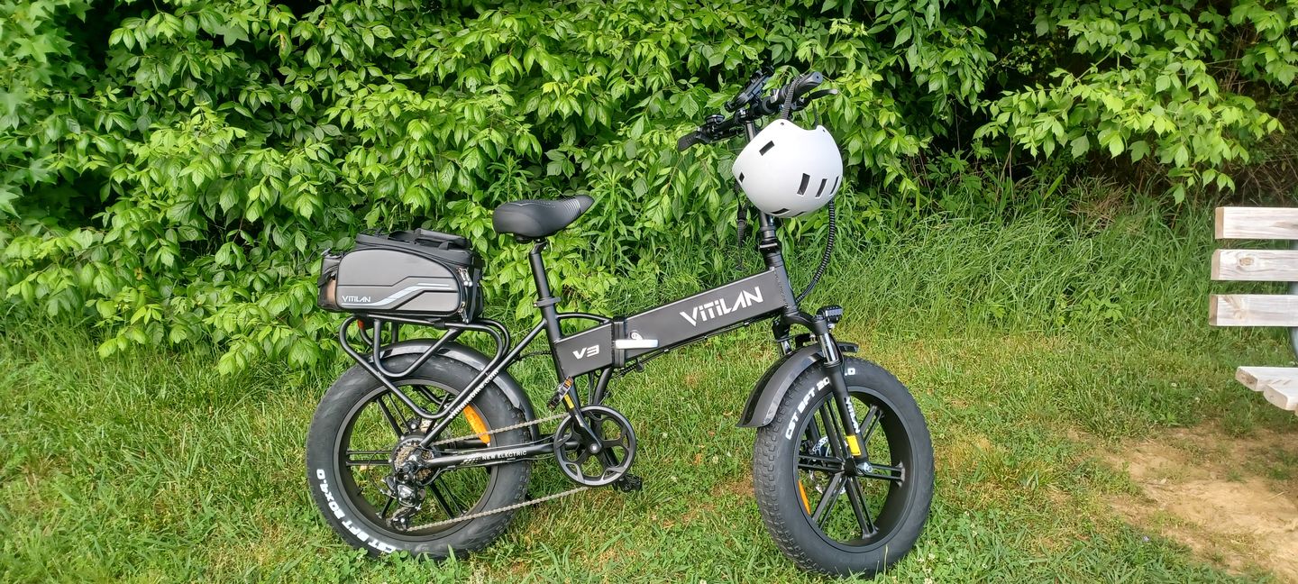 Customer photo review of V3 Folding Fat Tires Adult All Terrain Electric Bike