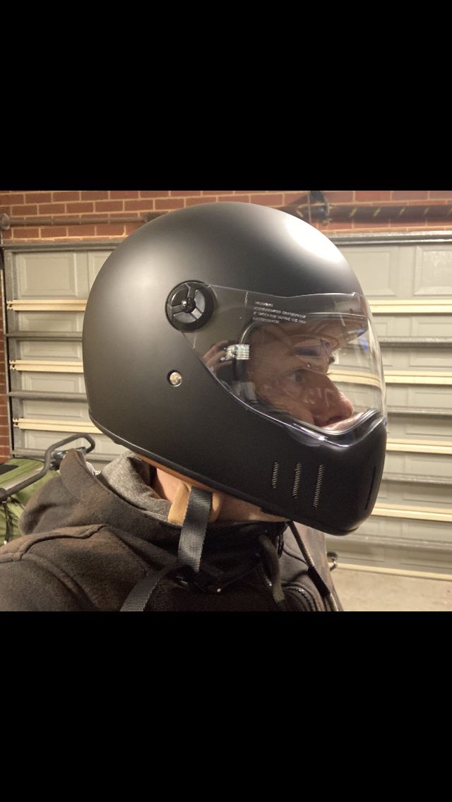 Customer photo review of T11 Cafe Racer Helmet