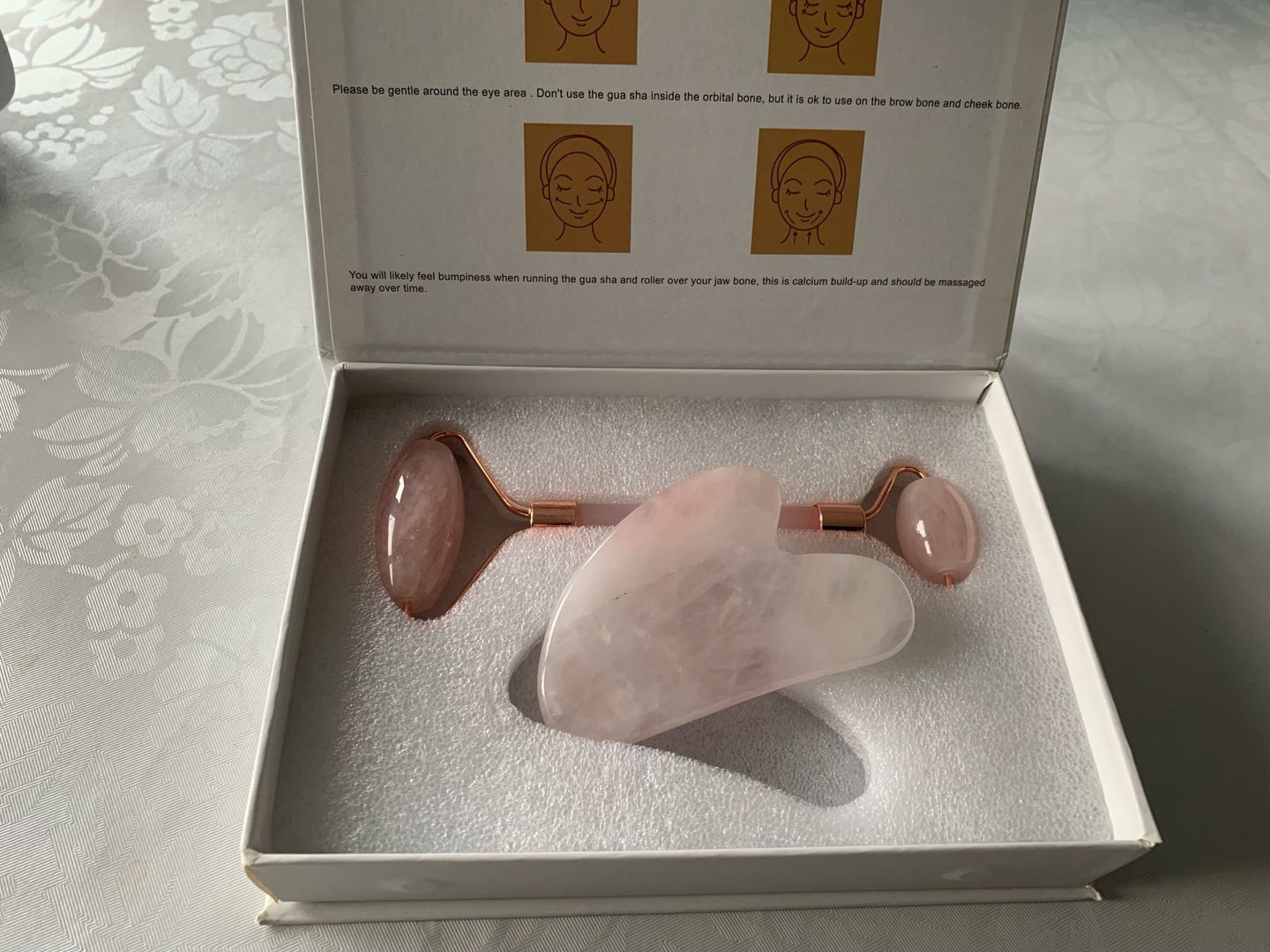 Customer photo review of Rouleau Quartz Rose - Apaisant & Anti-Rides