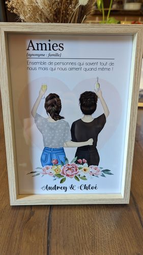 Customer photo review of Affiche Personnalisée - Définition Sœur/Amie/Collègue/Cousine