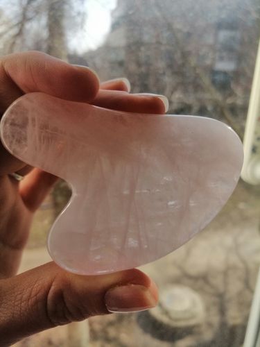 Customer photo review of Gua Sha Quartz Rose