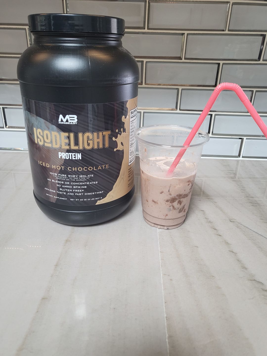 Customer photo review of IsoDelight Protein